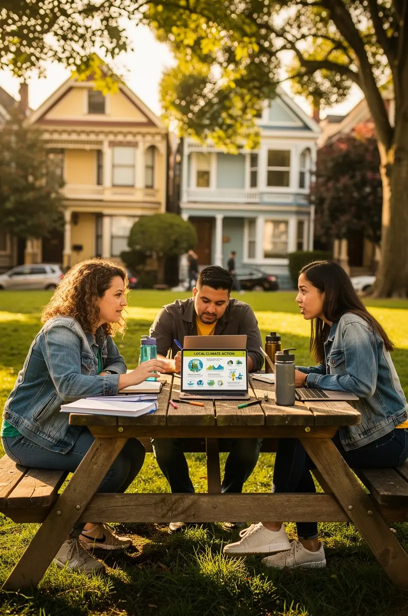 A professional analyzing charts and data on a computer screen to find local solutions.