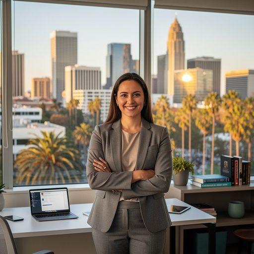 A professional analyzing data on a laptop with charts and graphs highlighting actionable insights for community improvement.